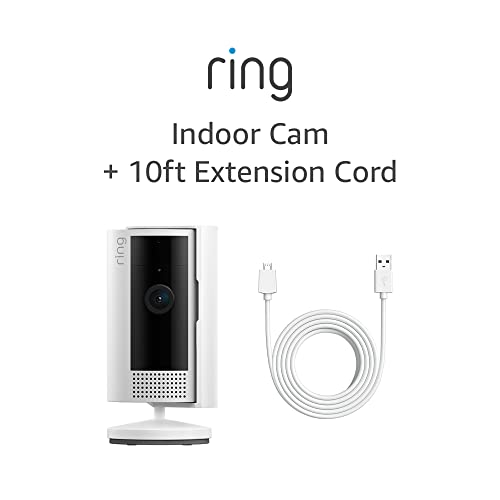 Ring Indoor Cam (2nd Gen) | latest generation, 2023 release | 1080p HD Video & Color Night Vision, Two-Way Talk, and Manual Audio & Video Privacy Cover | White