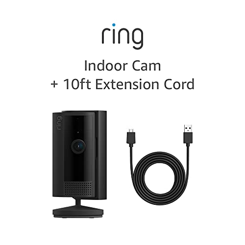 Ring Indoor Cam (2nd Gen) | latest generation, 2023 release | 1080p HD Video & Color Night Vision, Two-Way Talk, and Manual Audio & Video Privacy Cover | White