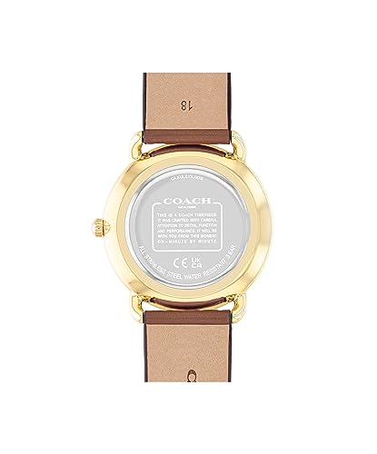 COACH Elliot Women's Watch | Elegant and Sophisticated Style Combined | Premium Quality Timepiece for Everyday Wear | Water Resistant - 3 ATM/30 Meters