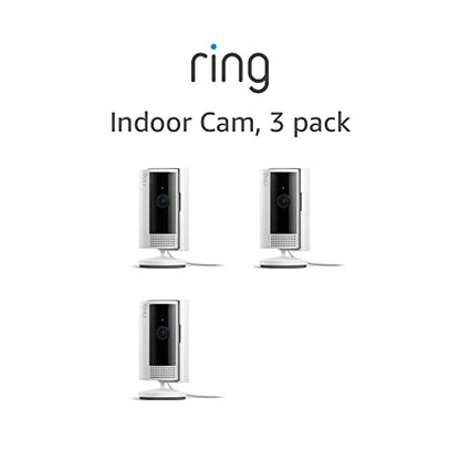 Ring Indoor Cam (2nd Gen) | latest generation, 2023 release | 1080p HD Video & Color Night Vision, Two-Way Talk, and Manual Audio & Video Privacy Cover | White