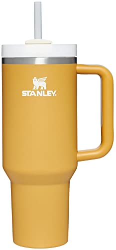 Stanley Quencher H2.0 FlowState Stainless Steel Vacuum Insulated Tumbler with Lid and Straw for Water, Iced Tea or Coffee, Smoothie and More, Fuchsia, 40oz