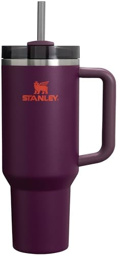 Stanley Quencher H2.0 FlowState Stainless Steel Vacuum Insulated Tumbler with Lid and Straw for Water, Iced Tea or Coffee, Smoothie and More, Fuchsia, 40oz