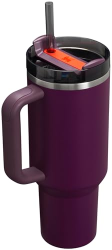 Stanley Quencher H2.0 FlowState Stainless Steel Vacuum Insulated Tumbler with Lid and Straw for Water, Iced Tea or Coffee, Smoothie and More, Fuchsia, 40oz