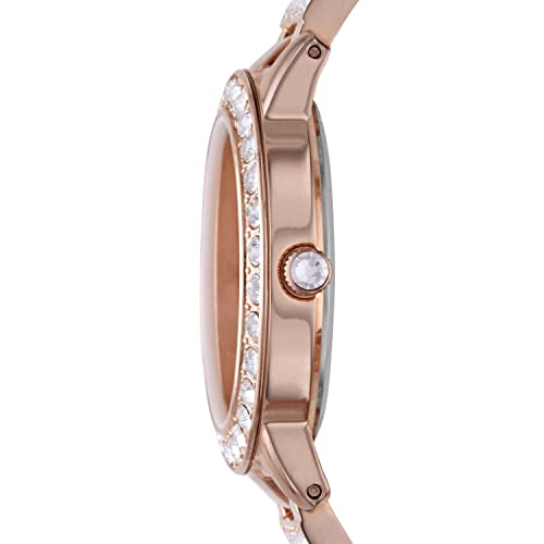 Fossil Jesse Women's Watch with Crystal Accents and Self-Adjustable Stainless Steel Bracelet Band