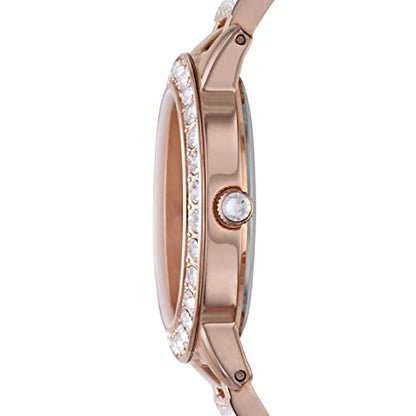 Fossil Jesse Women's Watch with Crystal Accents and Self-Adjustable Stainless Steel Bracelet Band