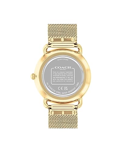 COACH Elliot Women's Watch | Elegant and Sophisticated Style Combined | Premium Quality Timepiece for Everyday Wear | Water Resistant - 3 ATM/30 Meters