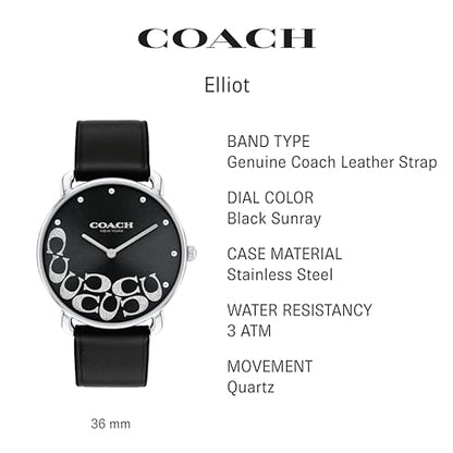 COACH Elliot Women's Watch | Elegant and Sophisticated Style Combined | Premium Quality Timepiece for Everyday Wear | Water Resistant - 3 ATM/30 Meters