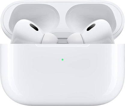 Apple AirPods Pro (2nd Generation) Wireless Ear Buds with USB-C Charging, Up to 2X More Active Noise Cancelling Bluetooth Headphones, Transparency Mode, Adaptive Audio, Personalized Spatial Audio