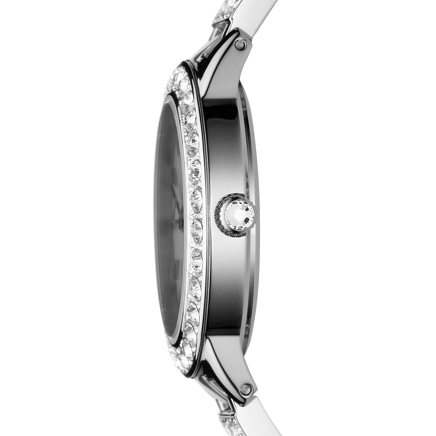 Fossil Jesse Women's Watch with Crystal Accents and Self-Adjustable Stainless Steel Bracelet Band