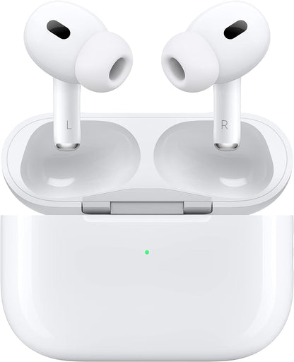 Apple AirPods Pro (2nd Generation) Wireless Ear Buds with USB-C Charging, Up to 2X More Active Noise Cancelling Bluetooth Headphones, Transparency Mode, Adaptive Audio, Personalized Spatial Audio